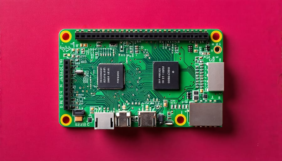 Demonstration of a project using Raspberry Pi 4 Model B GPIO pins for LED control