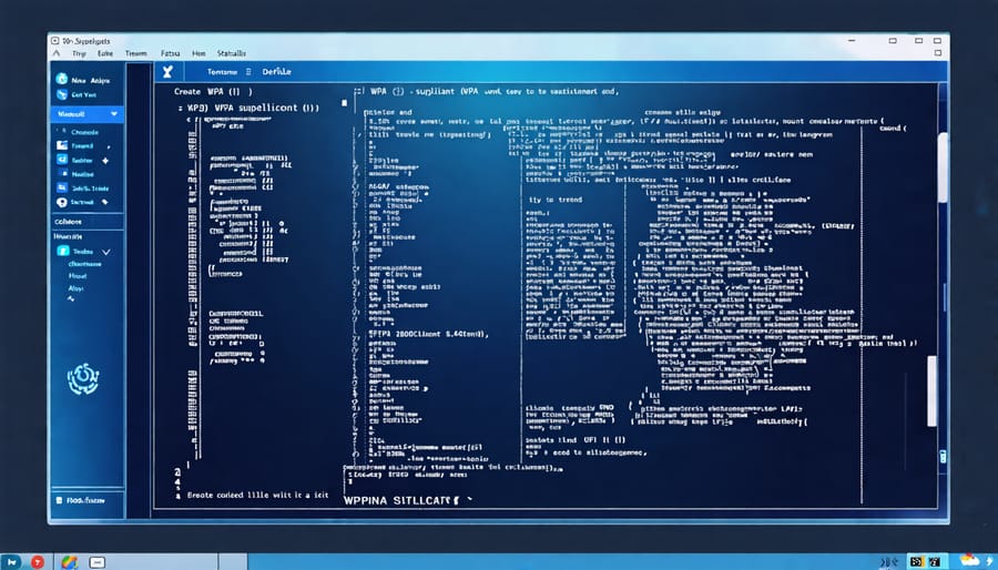 Editing the wpa_supplicant.conf file in the terminal to add WiFi network details