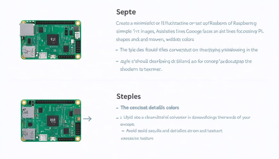 Flowchart showing the steps to configure Google Assistant on Raspberry Pi