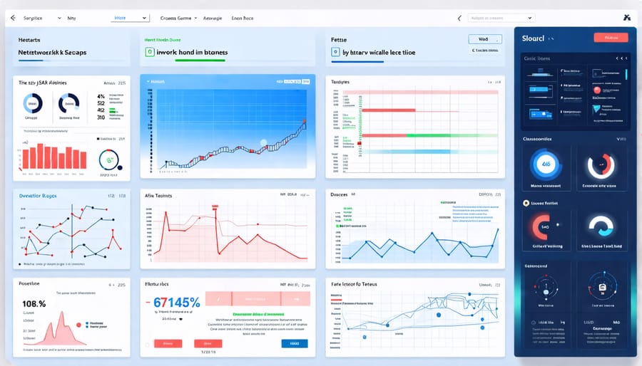 User interface of a Raspberry Pi network security monitor showing real-time alerts and data