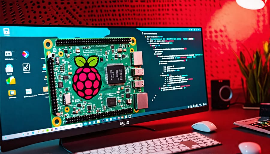 Raspberry Pi desktop screen showing post-upgrade checks and optimizations.