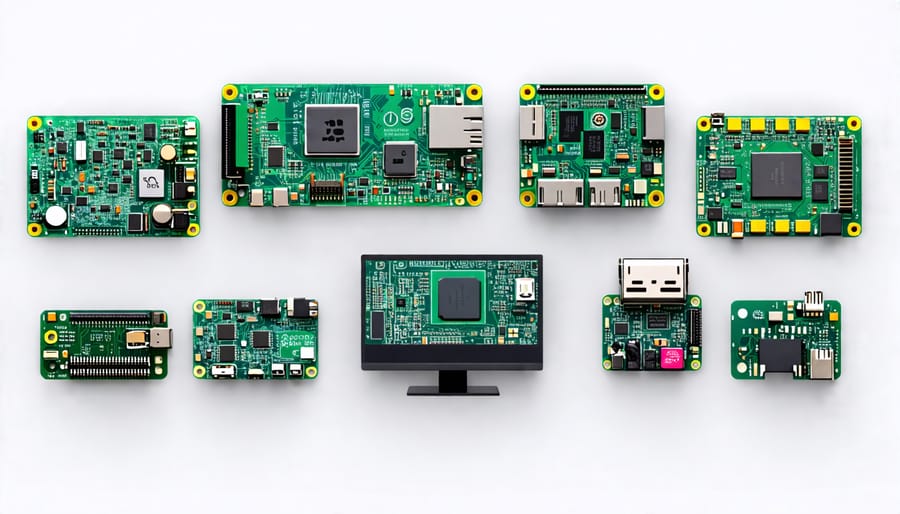 Assortment of Raspberry Pi-compatible displays