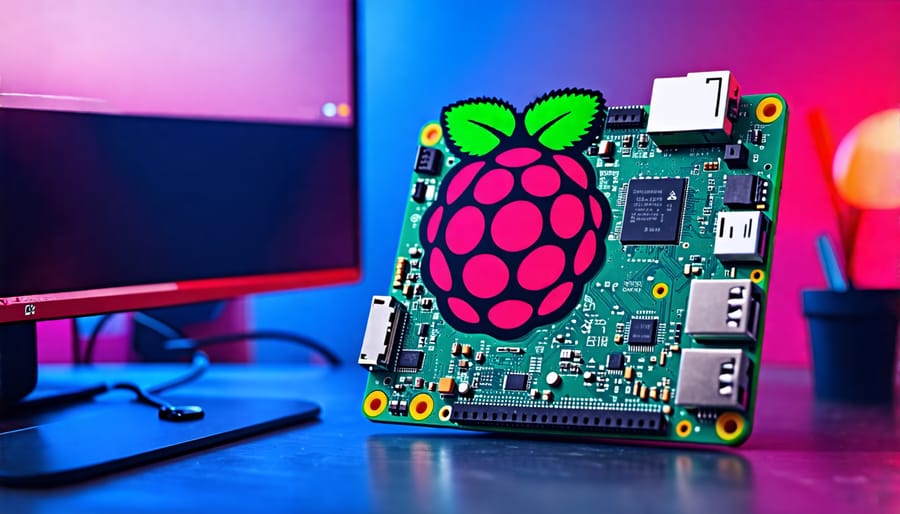 Raspberry Pi 2 running the official Raspberry Pi operating system