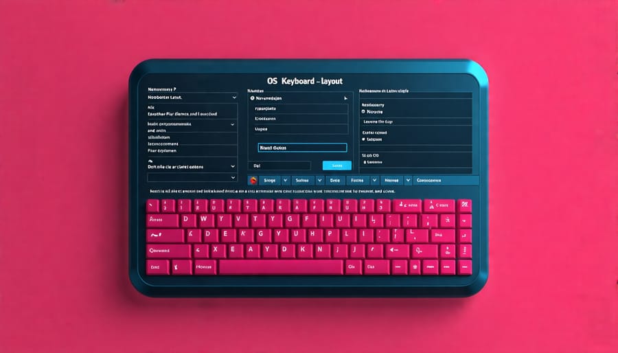 Graphical user interface for selecting the Norwegian keyboard layout in Raspberry Pi OS