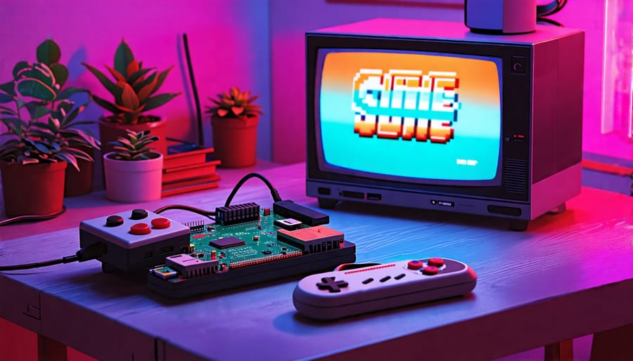 Retro gaming console built with a Raspberry Pi