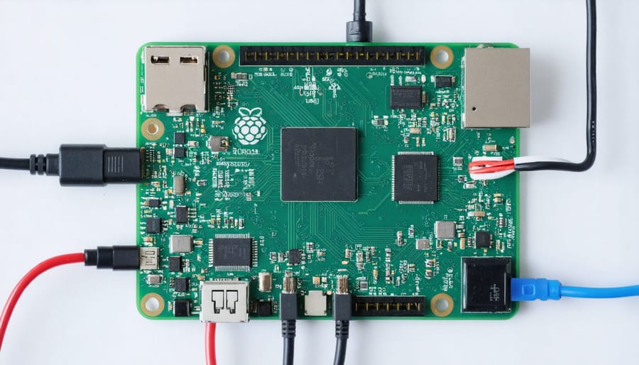 Raspberry Pi wired to multiple sensors for data collection