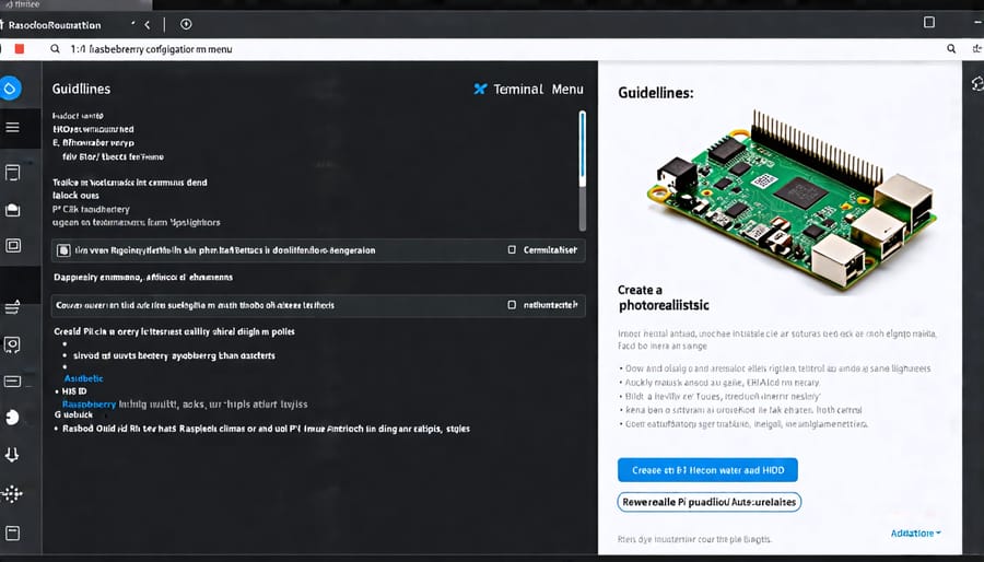 Raspberry Pi configuration menu in command line