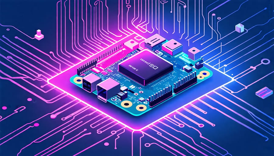 Infographic outlining the process of installing and configuring a real-time kernel on Raspberry Pi