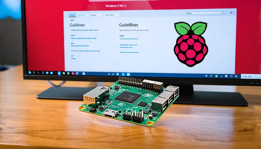 Windows 10 IoT Core running on a Raspberry Pi 2