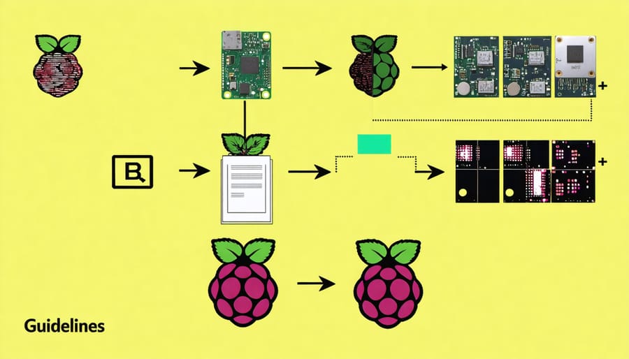 Flowchart outlining the key steps in building a custom Raspberry Pi image