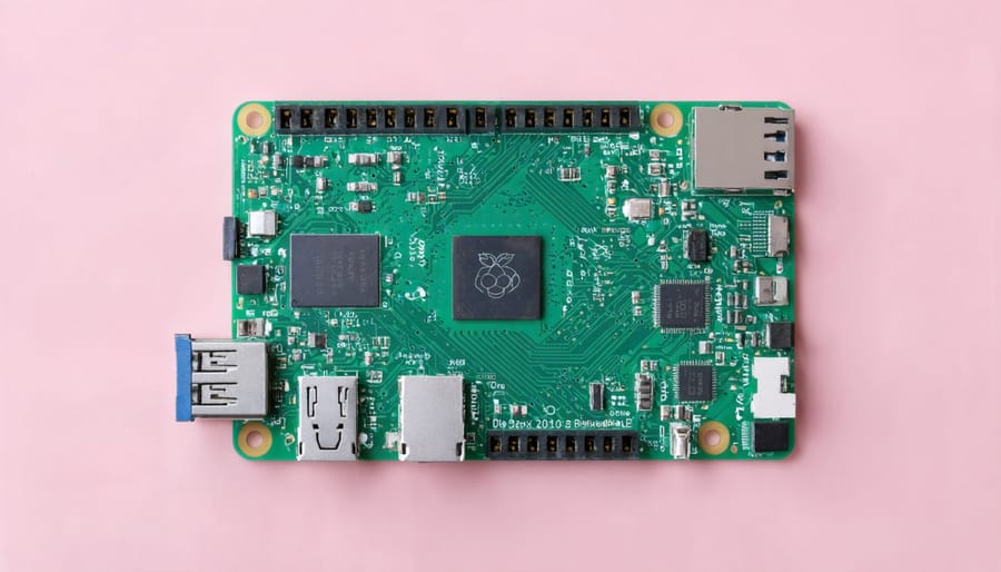 Close-up of Raspberry Pi 5 board highlighting new connectivity features