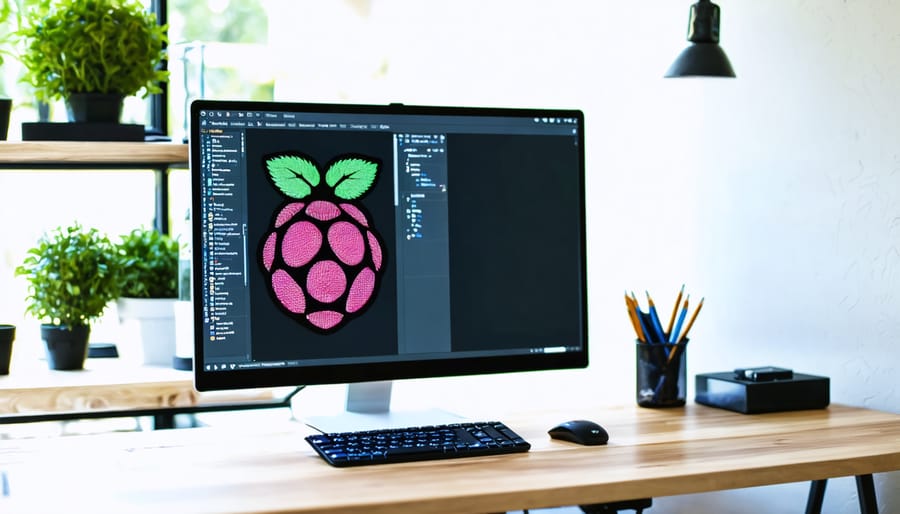 Raspberry Pi OS desktop interface showcasing important configuration options