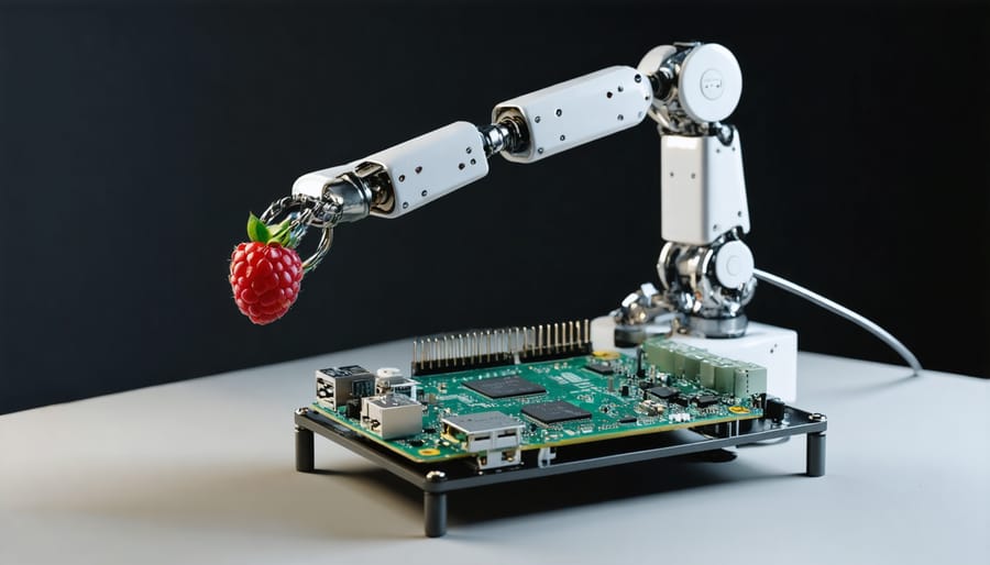 Demonstration of Raspberry Pi used for industrial automation and control