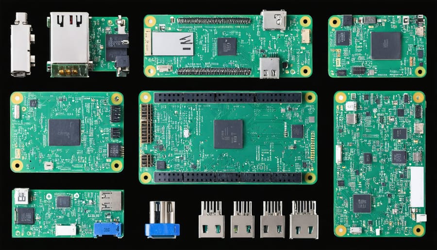 Raspberry Pi 3, storage drives, power supply, and other components required for building a NAS