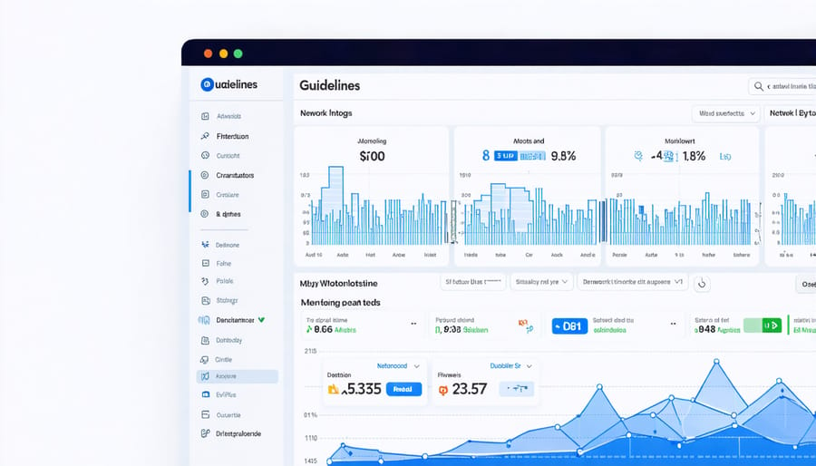 Example of a customized network monitoring dashboard powered by a Raspberry Pi