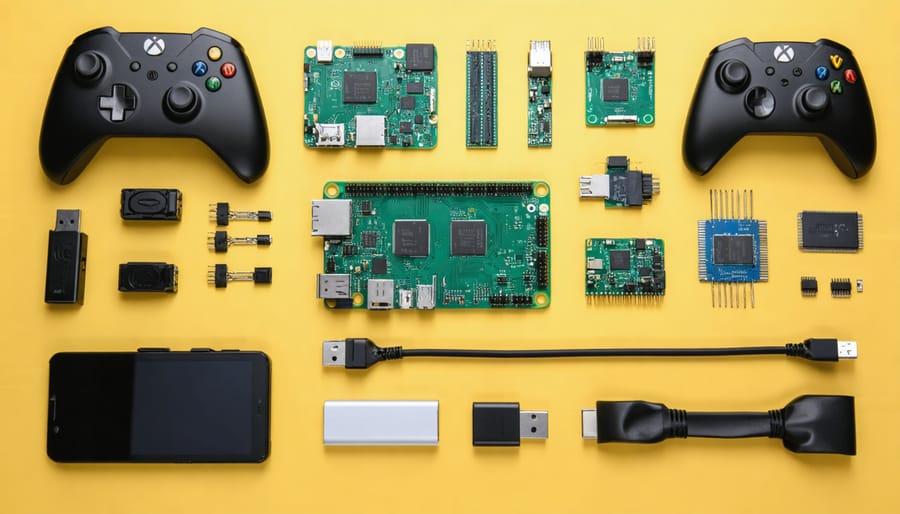 Hardware components needed for building a Raspberry Pi retro gaming console