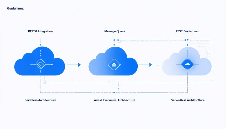 Comparison diagram of three main cloud integration patterns for Raspberry Pi