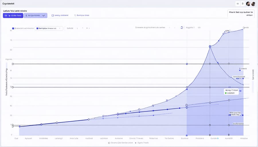 Line graph displaying real-time latency test results from cyclictest