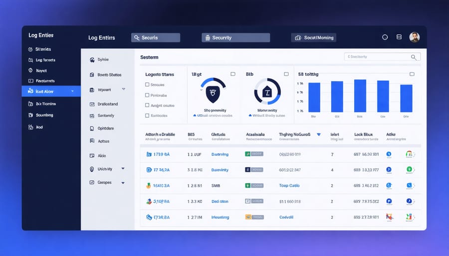 Raspberry Pi security monitoring dashboard interface