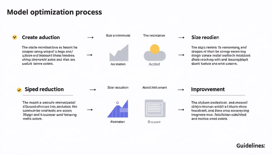 Visual diagram of machine learning model optimization techniques for Raspberry Pi