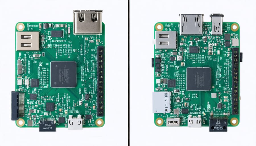 Side-by-side comparison of official Raspberry Pi USB-C power supply versus generic USB-C power adapters