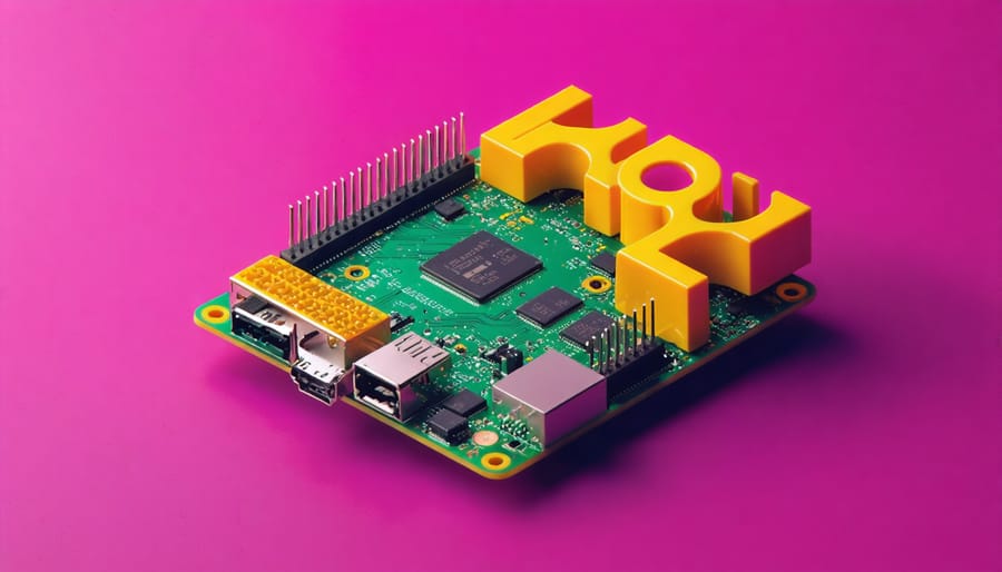 Flowchart showing TensorFlow Lite components and data flow on Raspberry Pi