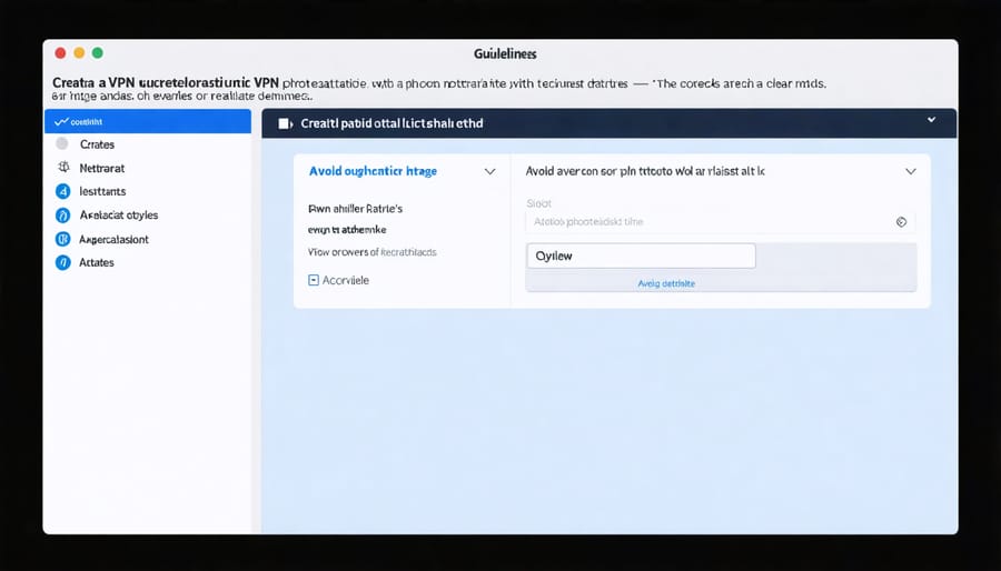 Command line interface displaying successful VPN connection test results