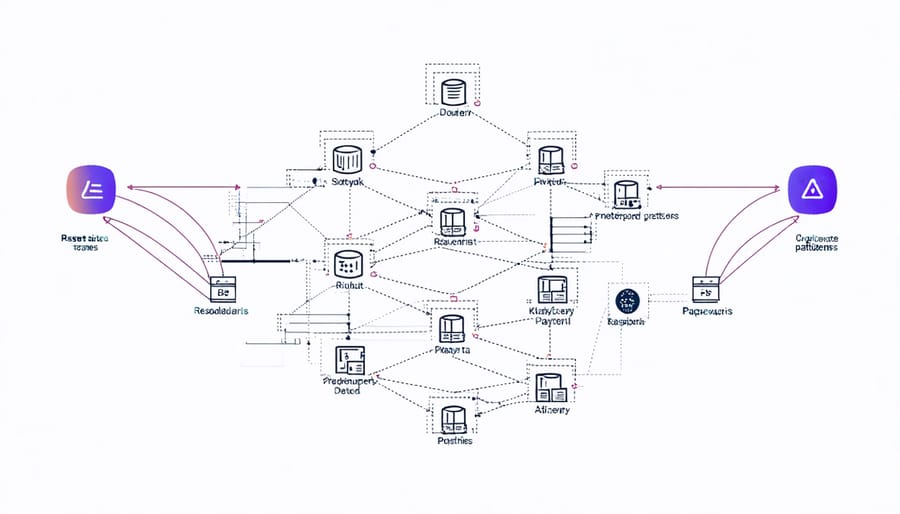 Infographic of AI-powered network analysis on Raspberry Pi with data flow visualization