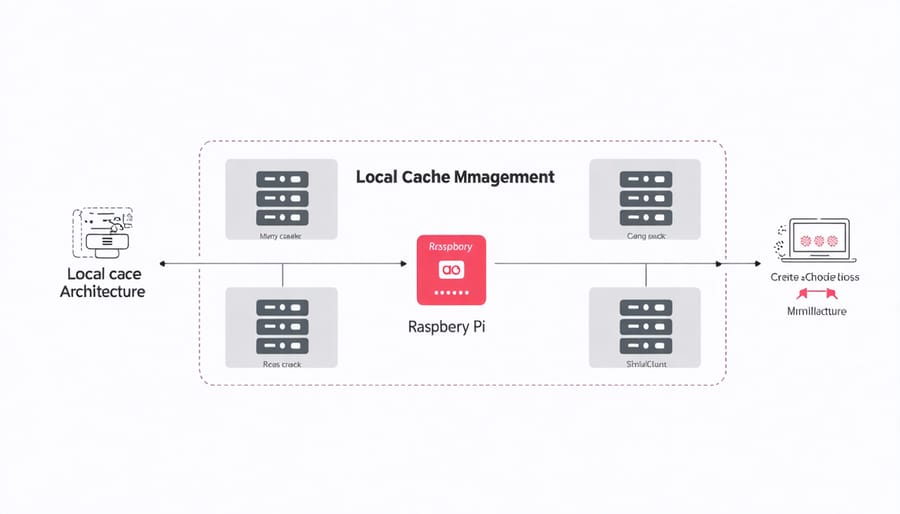 Architecture diagram of local cache management system for Raspberry Pi edge computing