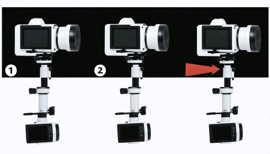 Visual guide showing correct camera angles and mounting positions for home security