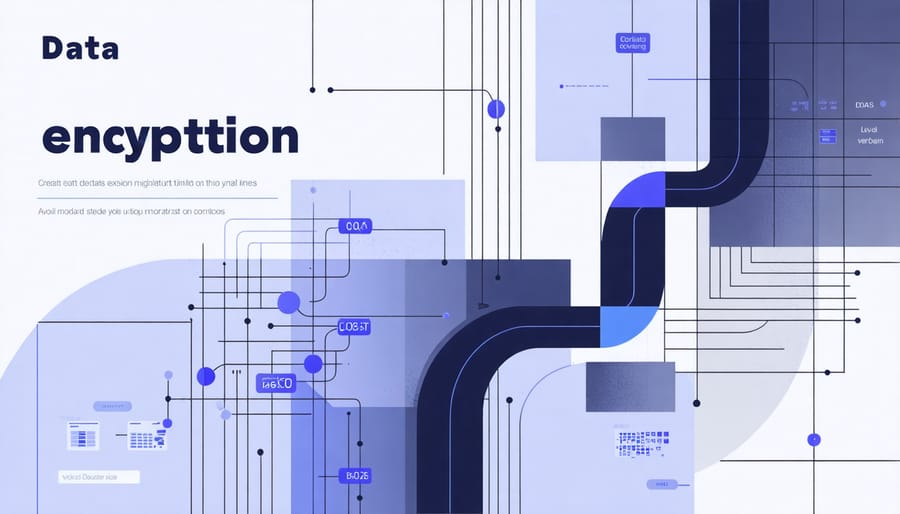 Diagram showing data encryption process for edge device data protection