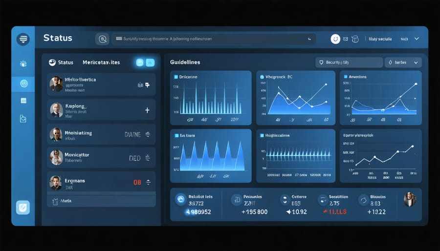 Device management dashboard displaying real-time monitoring of multiple Raspberry Pi devices