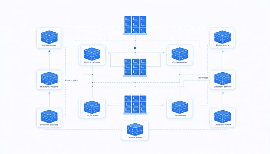 Architectural diagram of microservices deployment on edge computing nodes
