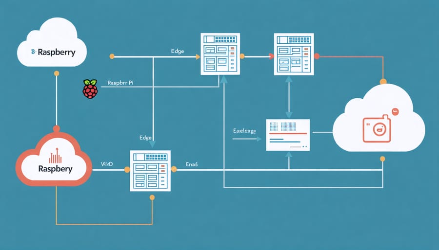 Diagram illustrating storage bottlenecks in edge computing with Raspberry Pi
