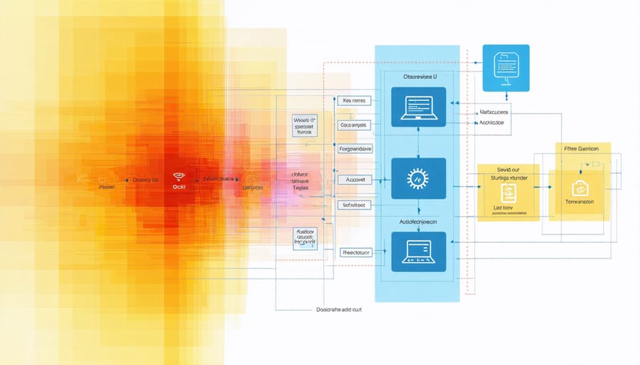 Layered security diagram showing authentication, encryption, and access control mechanisms for IoT gateway