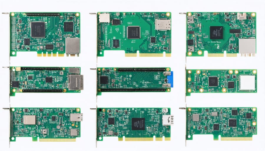 Collection of compatible Raspberry Pi audio HATs and sound cards with component labels