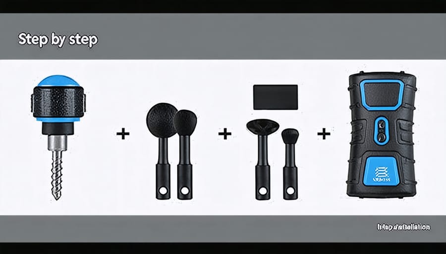 Four-panel image showing the progressive steps of installing a Raspberry Pi into a k-edge mount