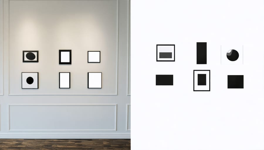 Comparison photo showing aluminum, plastic, and composite k-edge mounting materials with visible texture differences