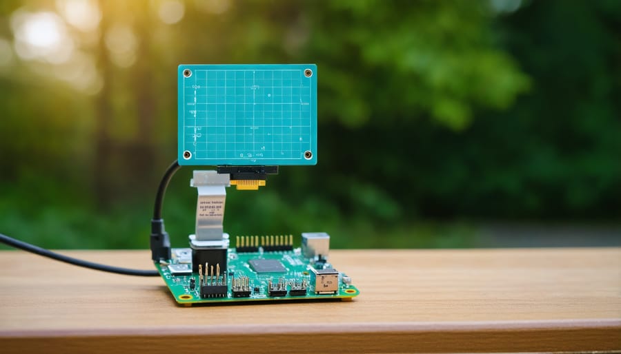 Live demo of Raspberry Pi identifying and drawing boxes around objects in real-time