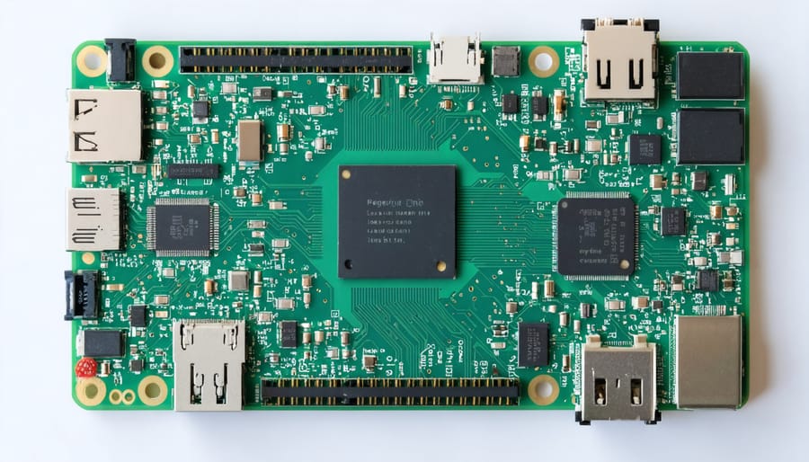 Detailed hardware setup of Raspberry Pi robot with edge computing components