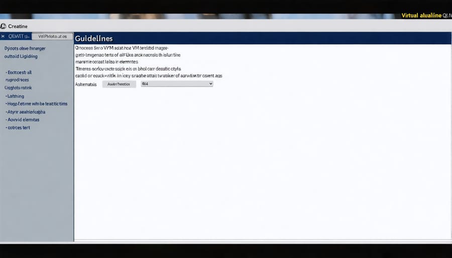 QEMU virtual machine manager interface with new VM configuration settings