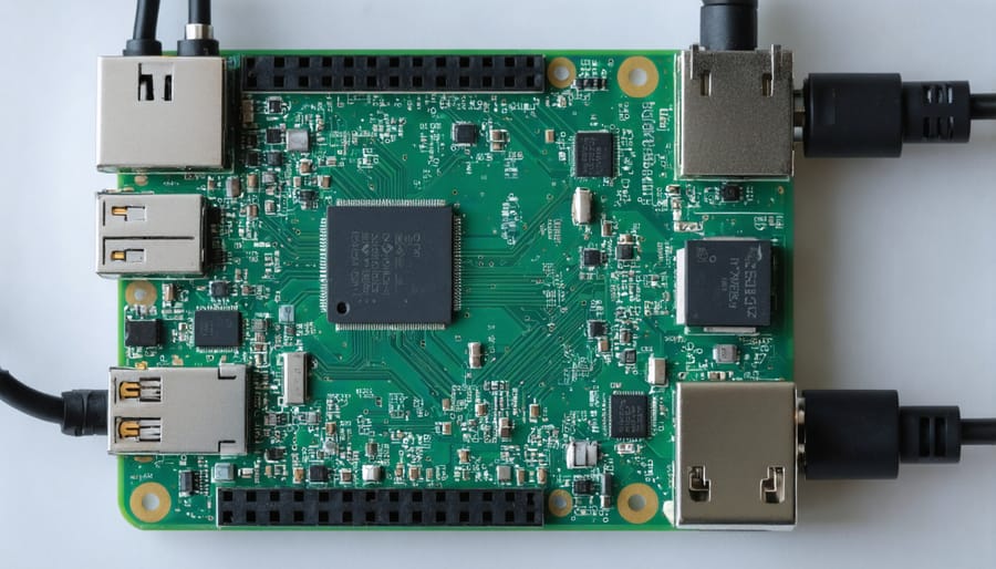 Hardware assembly of Raspberry Pi with connected biomass monitoring sensors