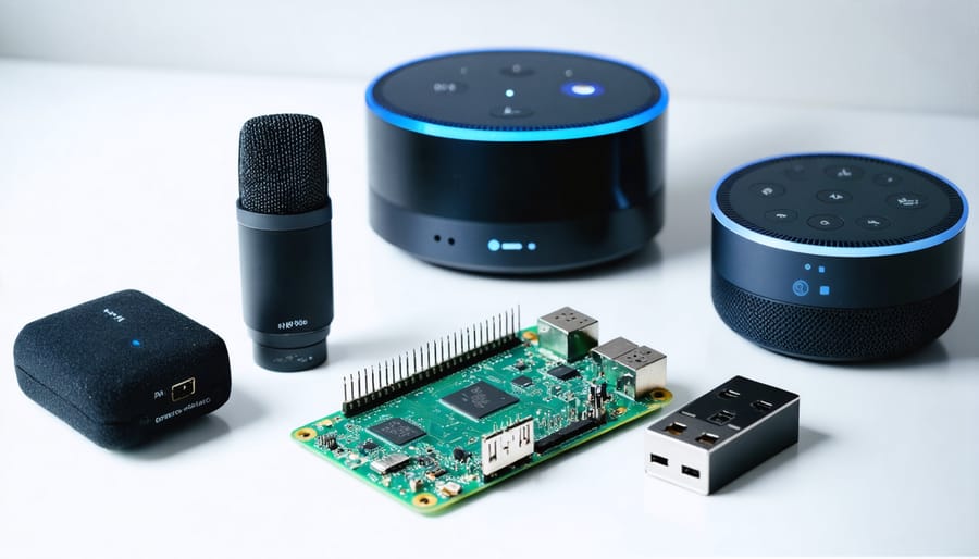 Voice-controlled home automation system built with Raspberry Pi connected to various smart home devices