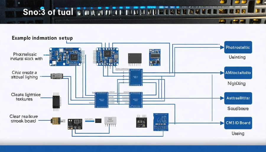 Industrial control system implementation using Raspberry Pi CM3+ IO Board with sensors and displays