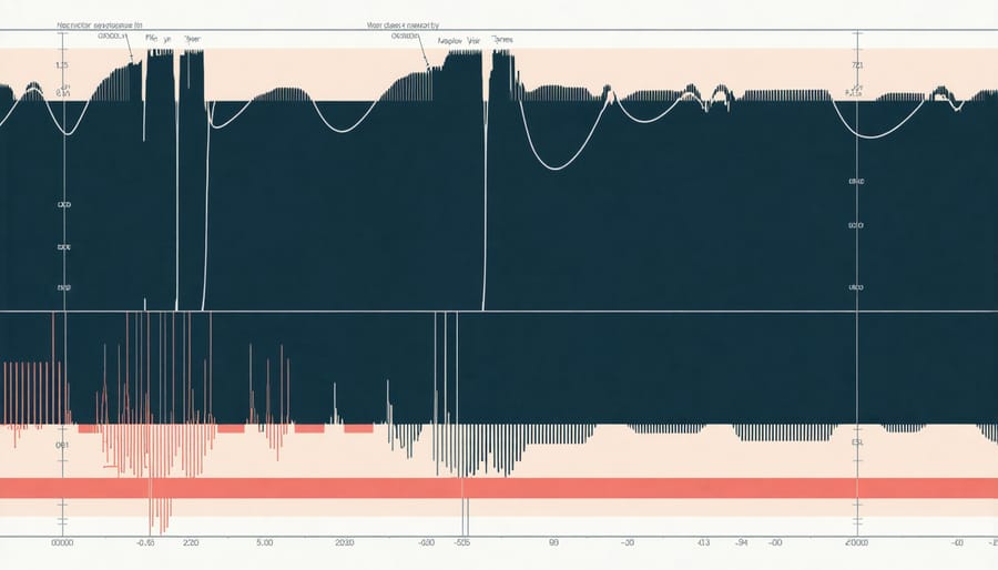 Graph showing PWM signal waveforms with GPIO command examples for different duty cycles