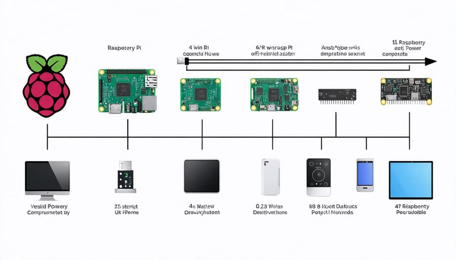 Infographic detailing power consumption of CPU, GPU, USB ports, and other Raspberry Pi components