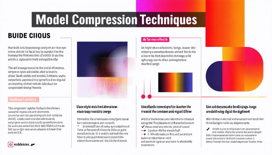 Visual comparison of ML model sizes before and after different compression techniques