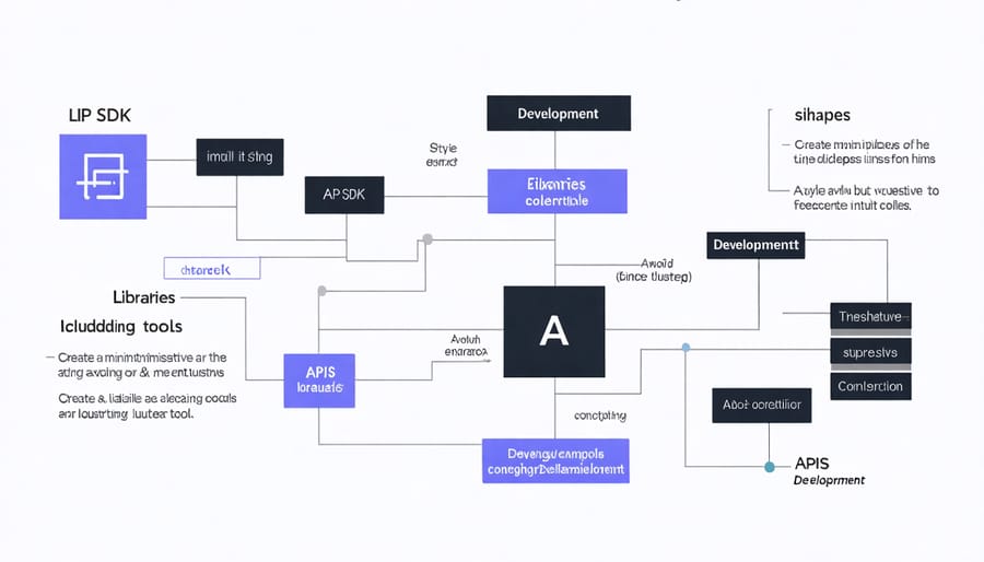 Infographic illustrating the main components and architecture of the Pi Software Development Kit