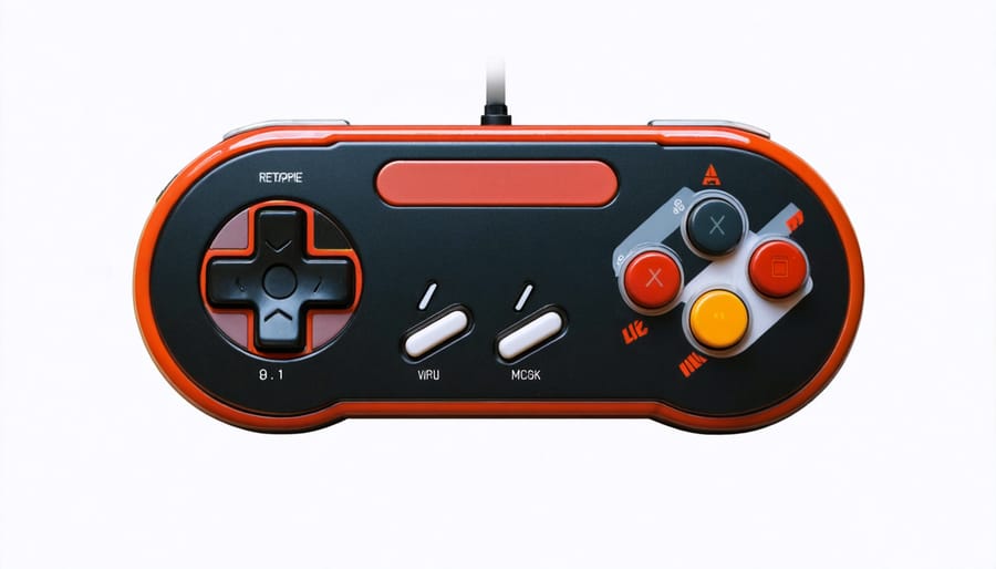 RetroPie emulation station interface showing retro game selection screen