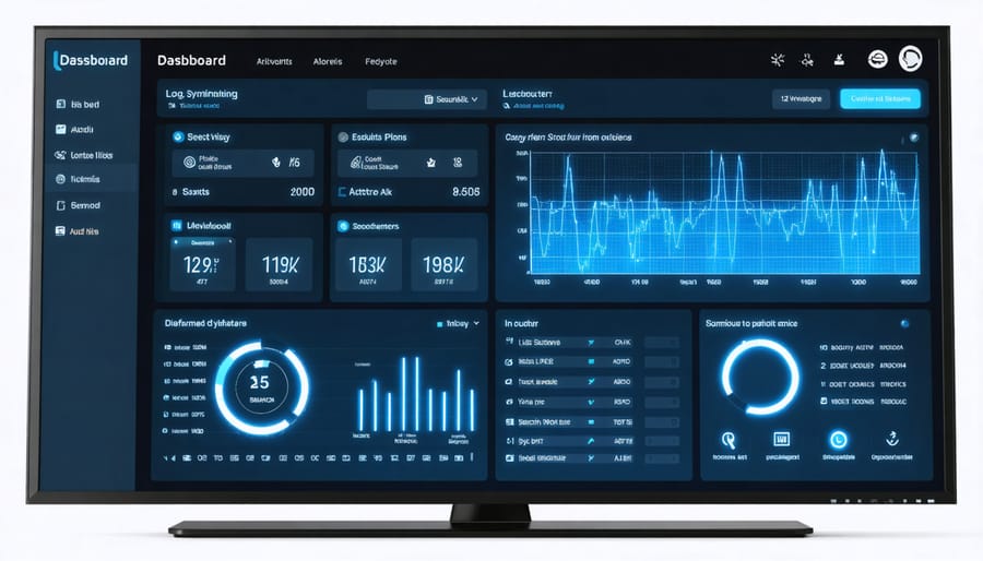 Real-time security monitoring dashboard for Raspberry Pi system